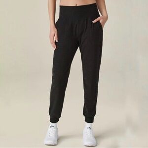 Beyond Yoga Gray Black Spacedye Jogger Pants, 1X